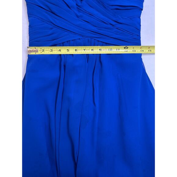 Bill Levkoff Bridesmaid Dress 155 Prom Wedding Short Gown Chiffon Sleeveless 8 - Picture 6 of 7